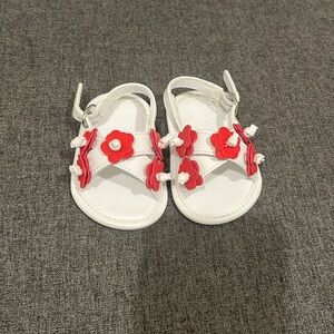 Rosette baby sandals
